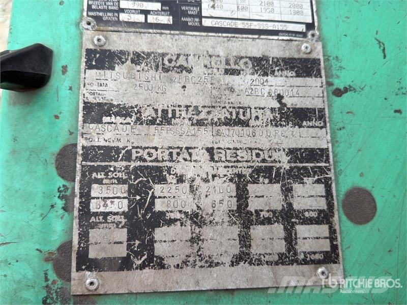 Mitsubishi 25B 2500 kg Electric Forklift Carrelli elevatori elettrici