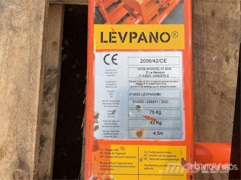 MONDELIN LEVPANO Plaster Board Lifter Other components
