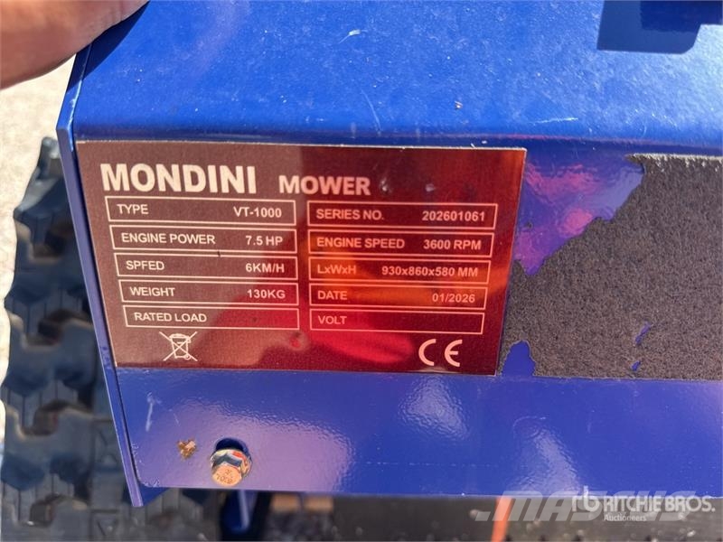  Mondini VT1000 Tondeuse (Non Utilise) Remote Contr 탑승형 잔디깎기