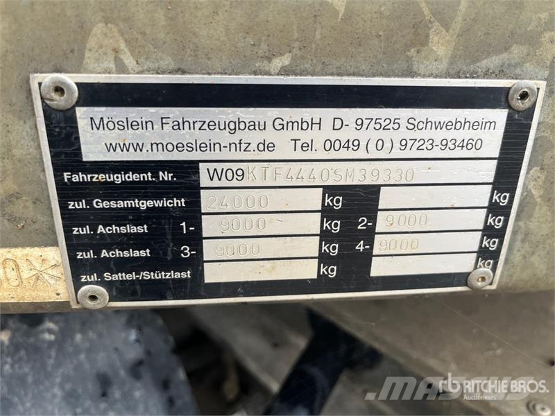 Möslein T4 Quad/A Extendable Lowboy Trailer Maskinhenger