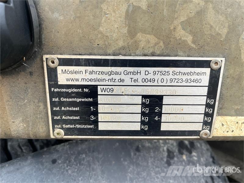 Möslein T4 Quad/A Extendable Lowboy Trailer Maskinhenger