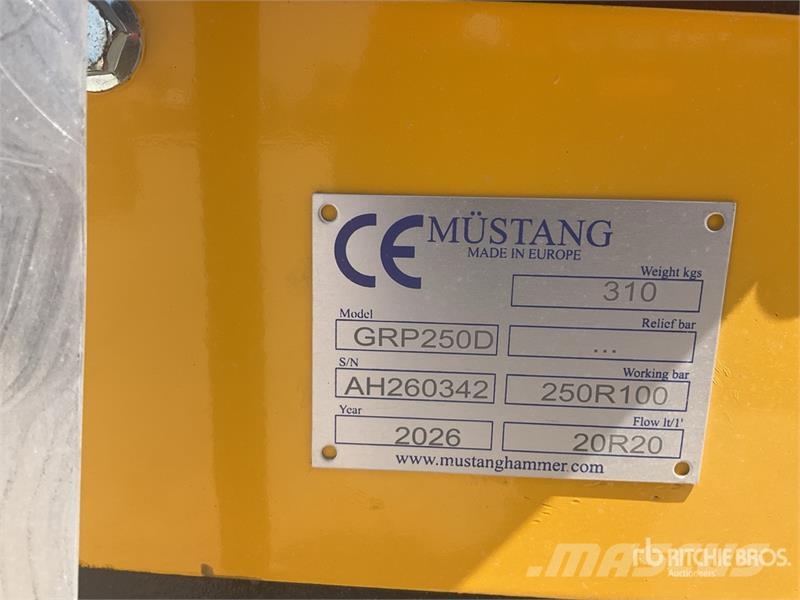 Mustang GRP 250 D Demolition Grapple (Unused) Грейферы