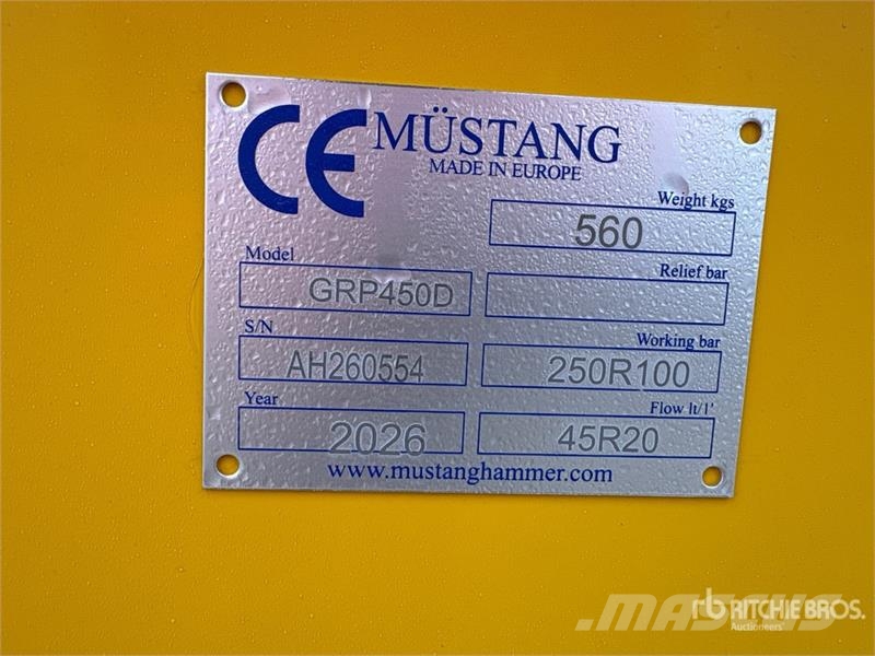 Mustang GRP 450 D Demolition Grapple (Unused) خطاطيف
