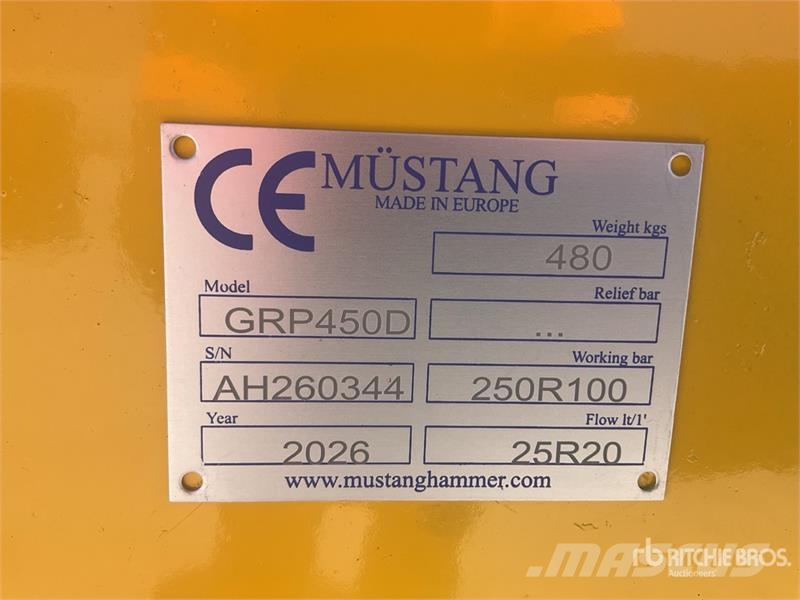 Mustang GRP 450 D Demolition Grapple (Unused) Грейферы