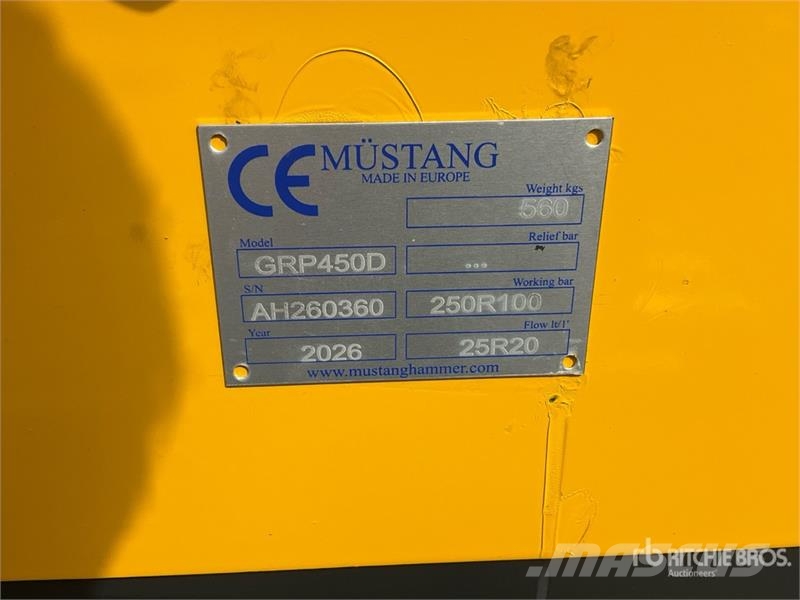 Mustang GRP 450 D Demolition Grapple (Unused) Грейферы