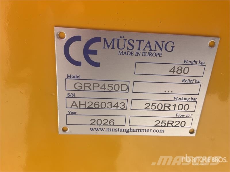 Mustang GRP 450 D Demolition Grapple (Unused) Грейферы