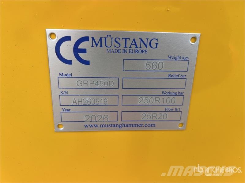 Mustang GRP 450 D Rotating Demolition Grapple (Unused) Grabeži