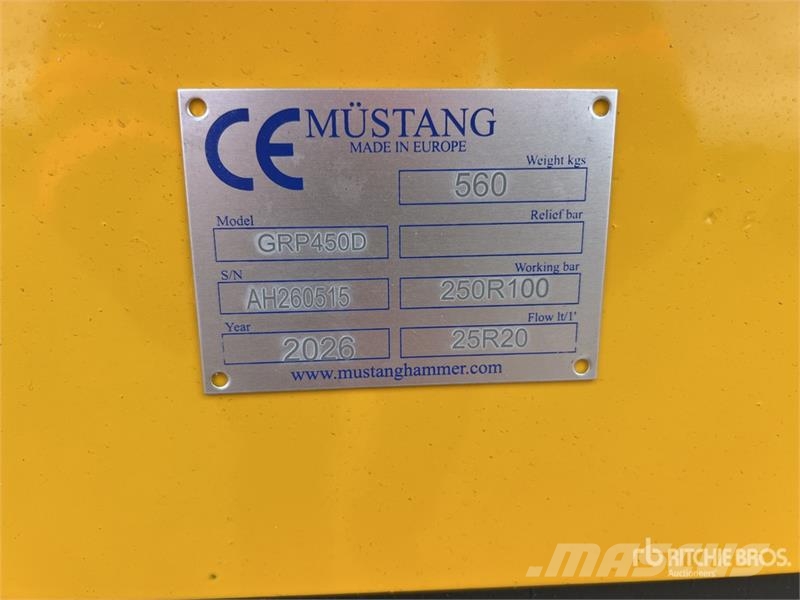 Mustang GRP 450 D Rotating Demolition Grapple (Unused) Garras