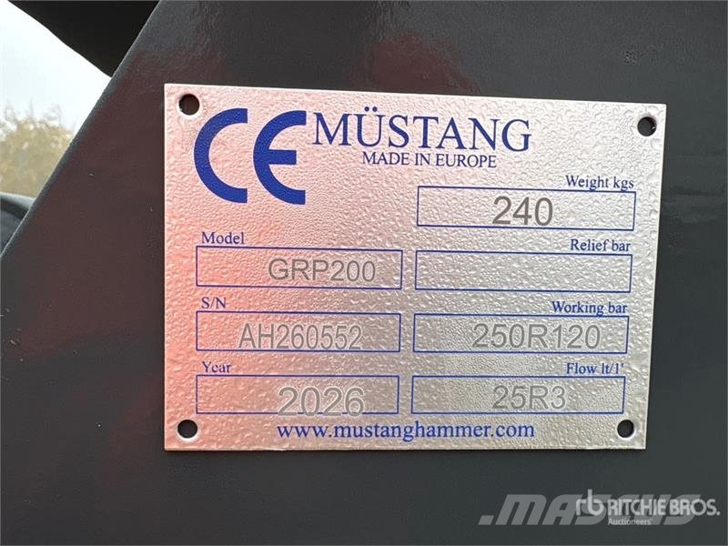 Mustang GRP200 Demolition Grapple (Unused) Pinzas