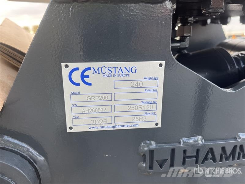 Mustang GRP200 Rotating Demolition Grapple (Unused) Pašgrābji