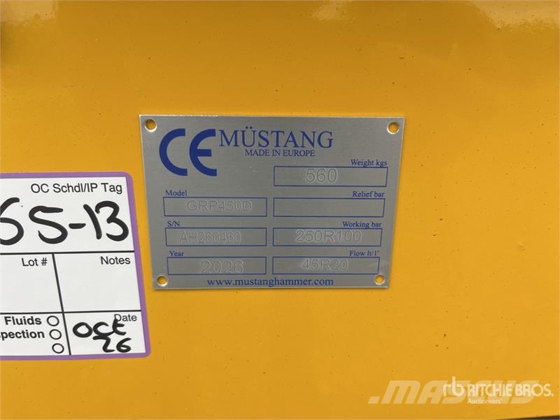 Mustang GRP450D Rotating Demolition Grapple (Unused) Grapples