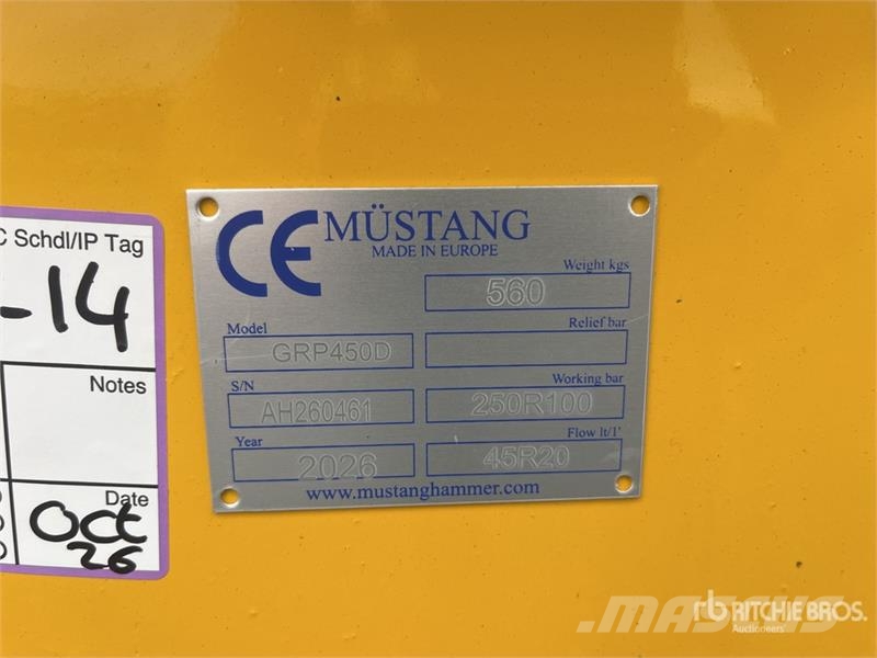 Mustang GRP450D Rotating Demolition Grapple (Unused) Grapples