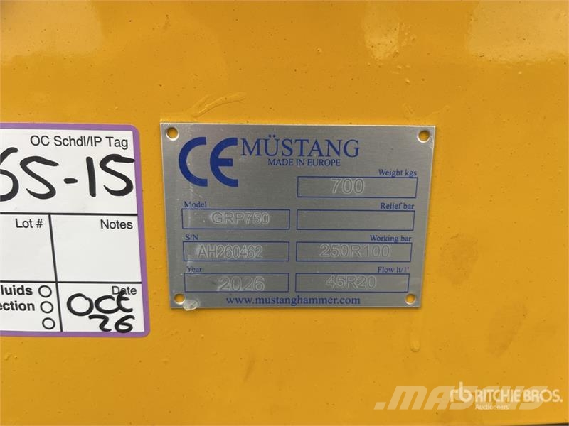 Mustang GRP750 Grapples