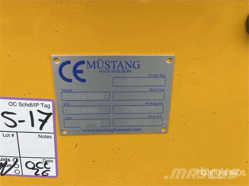 Mustang GRP750D Rotating Demolition Grapple (Unused) Grapples