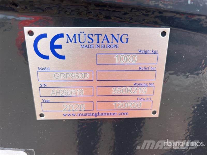 Mustang GRP950D Rotating Demolition Grapple (Unused) Chwytaki
