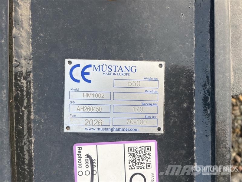 Mustang HM1002 Hydraulic Breaker (Unused) Hammers / Breakers