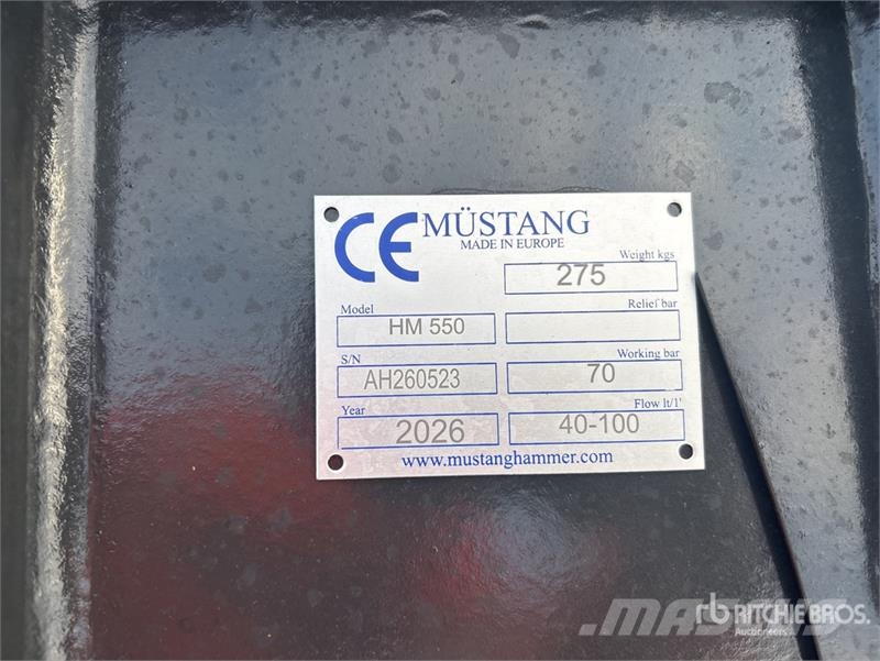 Mustang HM550 Hydraulic Breaker (Unused) 破碎锤