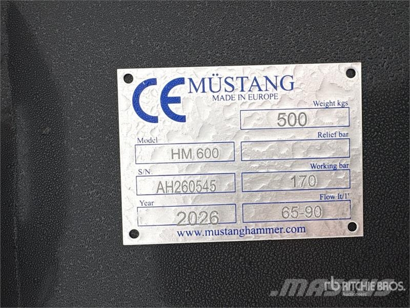 Mustang HM600 Hydraulic Breaker (Unused) مطارق / كسارات