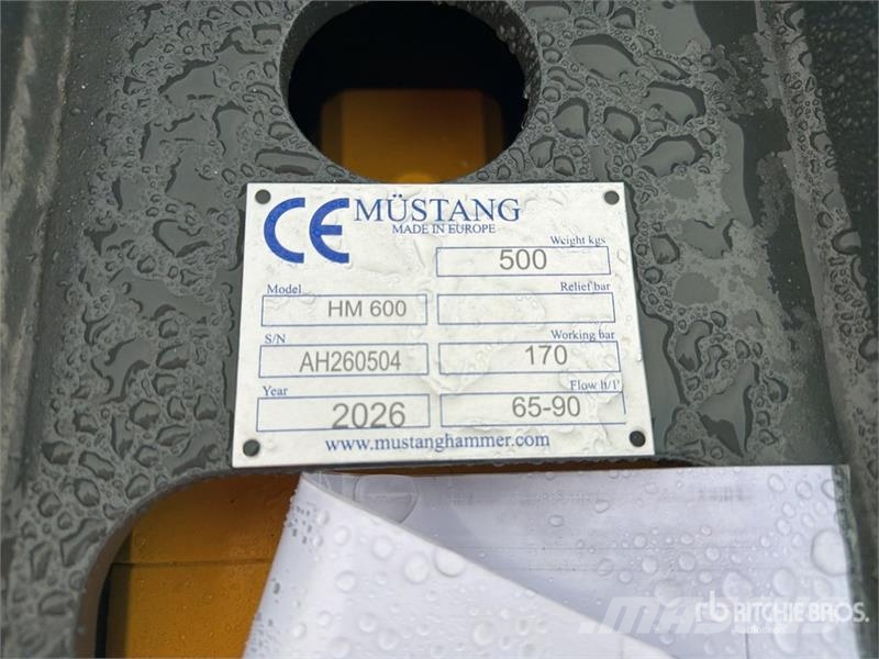 Mustang HM600 Hydraulic Breaker (Unused) Młoty hydrauliczne