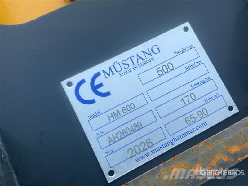 Mustang HM600 Hydraulic Breaker (Unused) Hidrolik kırıcılar