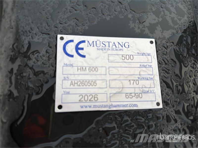 Mustang HM600 Hydraulic Breaker (Unused) Bourací kladiva / Sbíječky