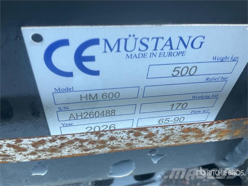 Mustang HM600 Hydraulic Breaker (Unused) Hidrolik kırıcılar