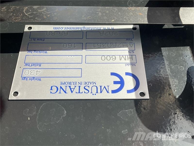 Mustang HM600 Hydraulic Breaker (Unused) مطارق / كسارات