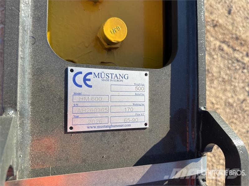 Mustang HM600 Marteau Hydraulique (Non Utilise) Hydraulic Hüdrohaamrid