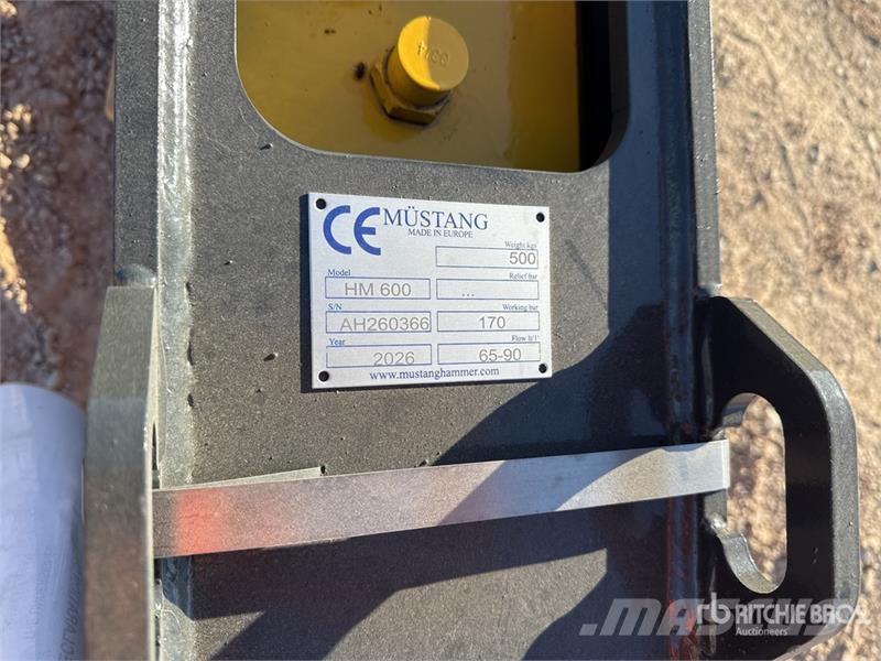 Mustang HM600 Marteau Hydraulique (Non Utilise) Hydraulic Hüdrohaamrid