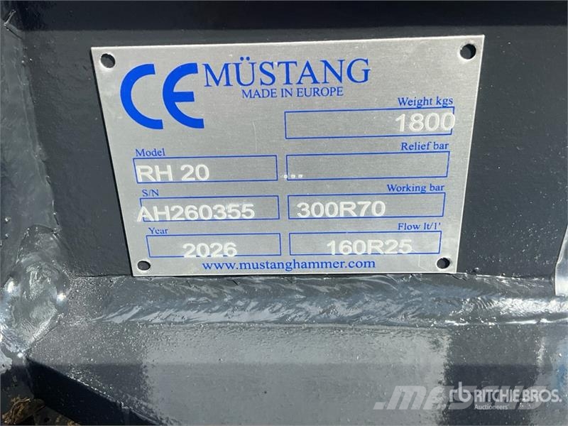 Mustang RH20 جراشات البناء
