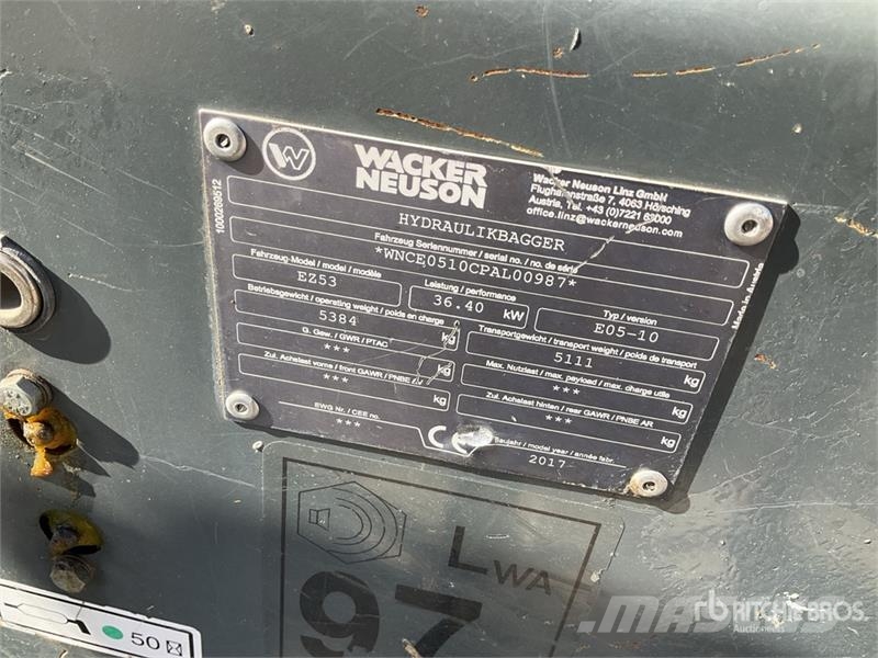Neuson EZ53 Mini-Pelle Mini Excavator Мини екскаватори < 7 т