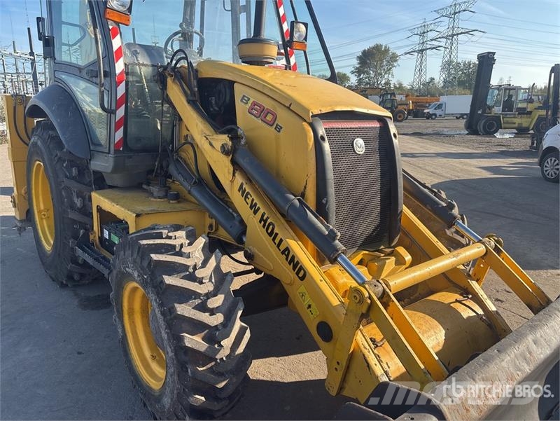 New Holland B80B-SS 4x4 Backhoe Loader Terne