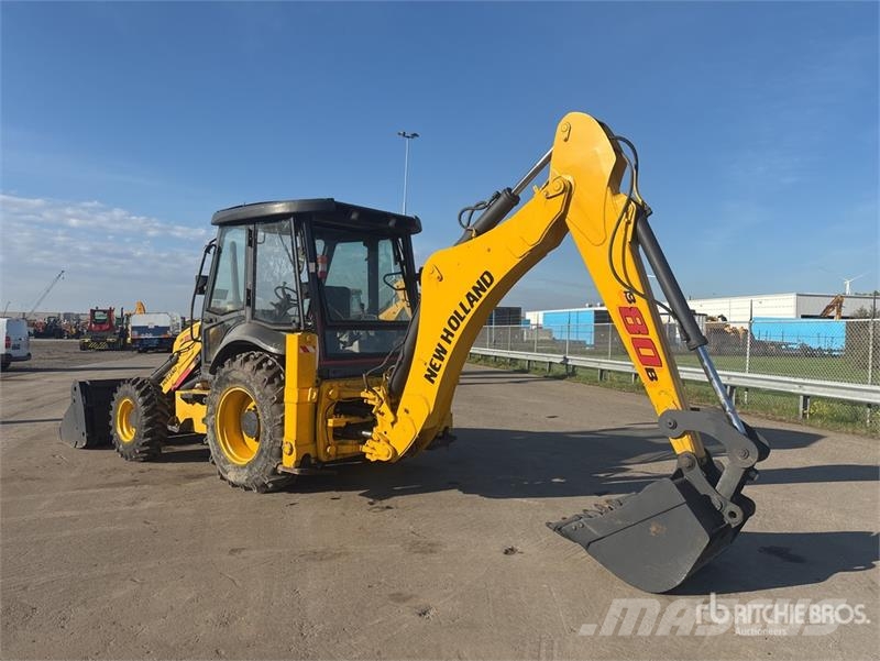 New Holland B80B-SS 4x4 Backhoe Loader Terne