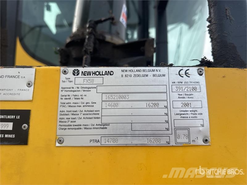New Holland FX58 2WD Ensileuse Forage Harvester Zāles smalcinātāji