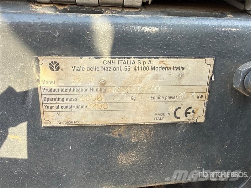 New Holland Kobelco E50-2 Mini Excavator Mini ekskavatörler, 7 tona dek