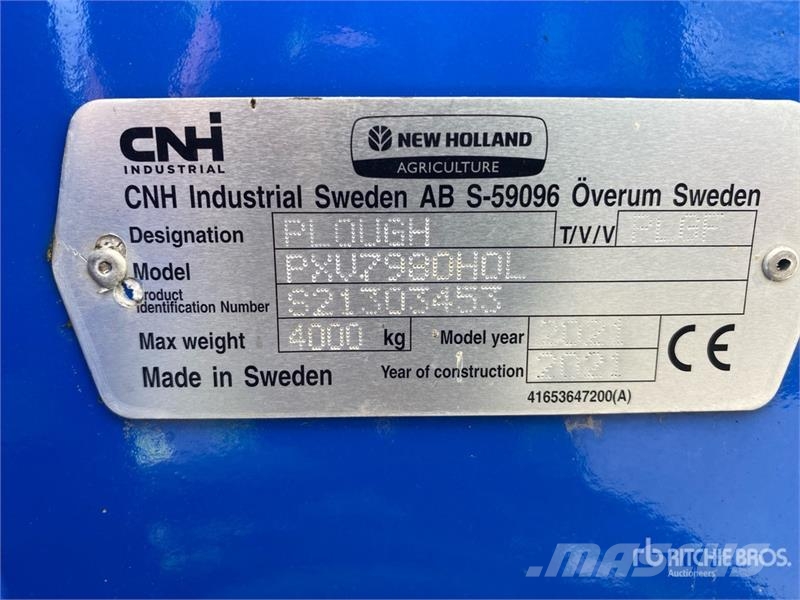 New Holland PXV7980H0L Reversible Plow Reversible ploughs