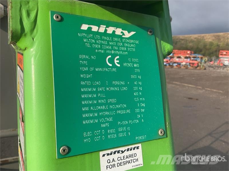  Nifty-Lift HR12NDE 2WD Hybrid Telescopic Boom Lift Nacelles télescopiques