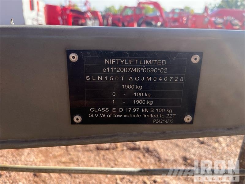 Nifty-Lift N150TACT Towable Lift (Inoperable) Вишки-причепи