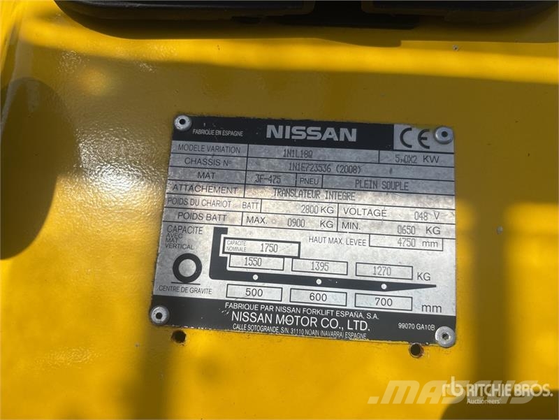 Nissan 1N1L18Q 1750 kg Electric Forklift Elektromos targoncák