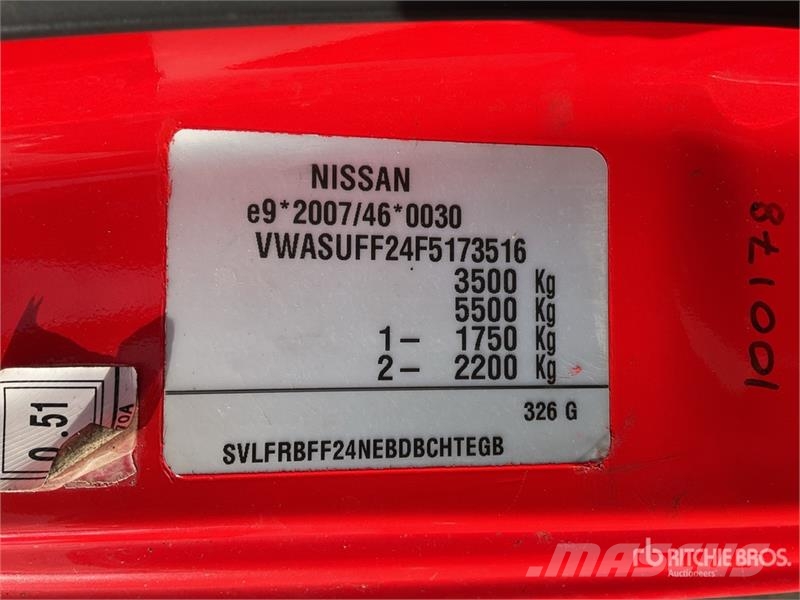 Nissan Cabstar NT400 4x2 on CTE ZED 21.2JH 20 m Bucket Tr Piattaforme autocarrate