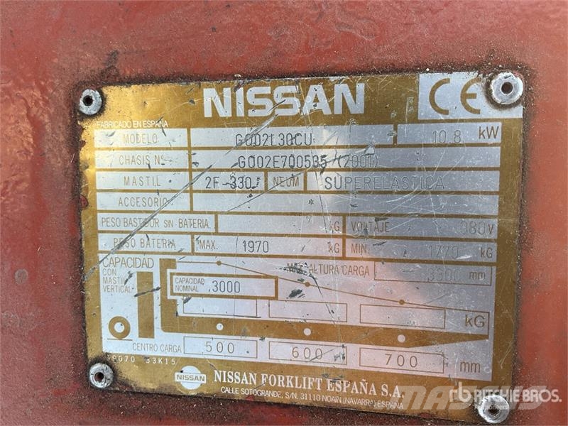 Nissan GQ02L30CU Electric Forklift 전동 지게차