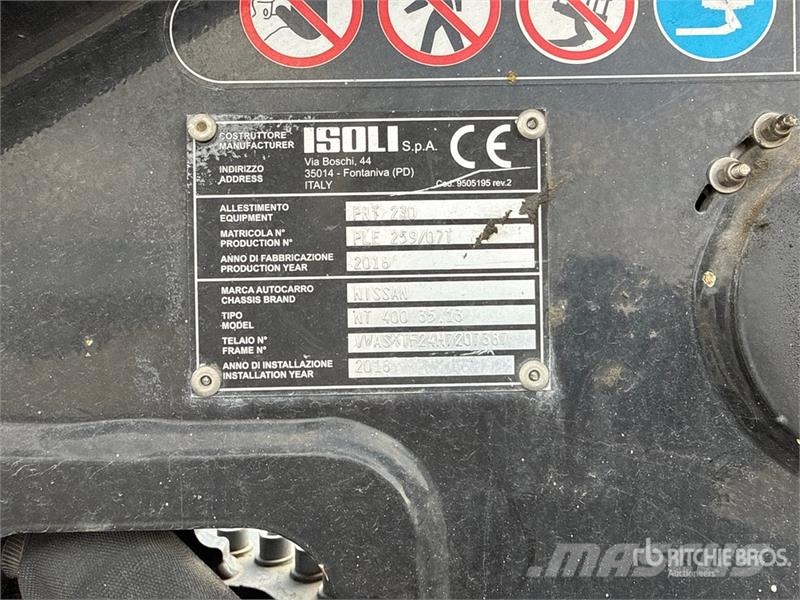 Nissan Isoli PNT 230 20.5 m on Nissan Cabstar NT400 Bucke Avtokošare