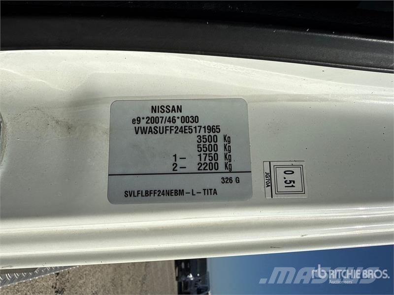 Nissan Multitel HX195 19 m on Nissan Cabstar 35.12 Bucket Autoplošiny