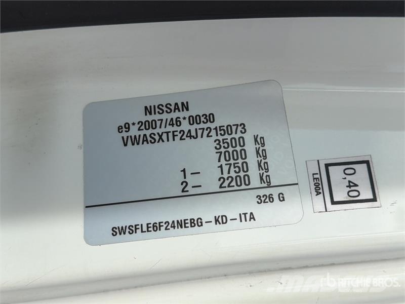 Nissan Multitel HX195 19.5 m on Nissan NT400 Bucket Truck المنصات الهوائية المثبتة على شاحنة