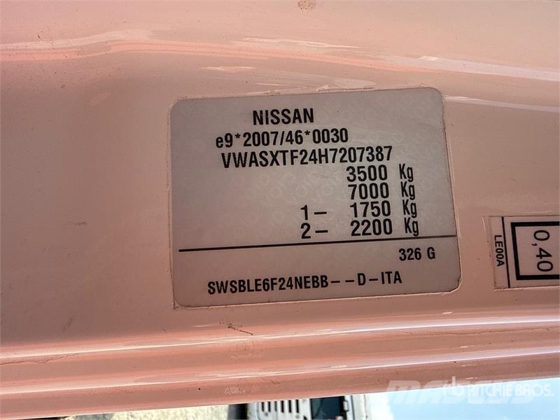 Nissan PNT 230 20.5 m on Nissan Cabstar NT400 Bucket Truc Ant vilkikų montuojamos kėlimo platformos
