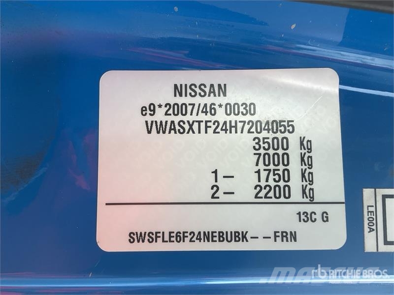 Nissan Socage 20TJ 19.7 m on Nissan NT400 4x2 Bucket Truc Camion nacelle
