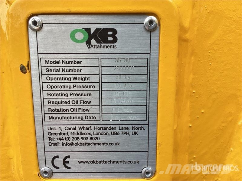 OKB SG80 Excavator Grapple Pinzas