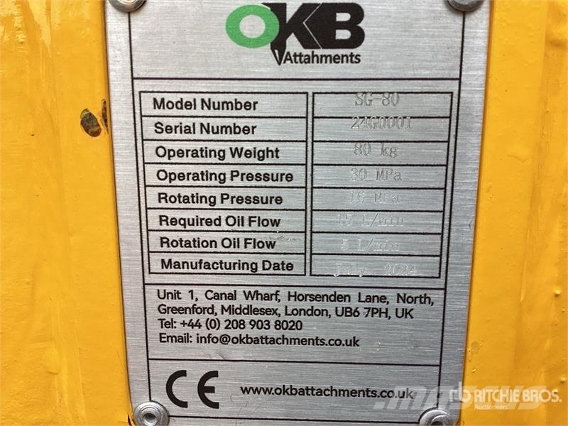 OKB SG80 Excavator Grapple Pinzas