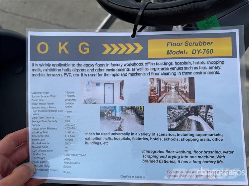  OKG DY-760 Electric Autolaveuse Electrique (Non Ut Overige aanhangers