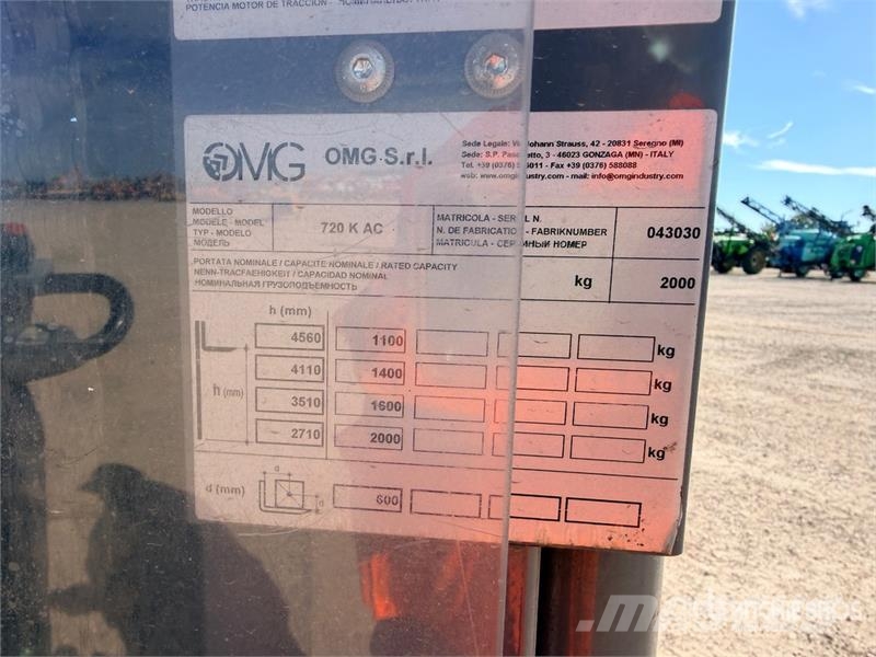OMG 720KAC 2000 kg Gerbeur Electrique Electric Stacker Stand-in stackers